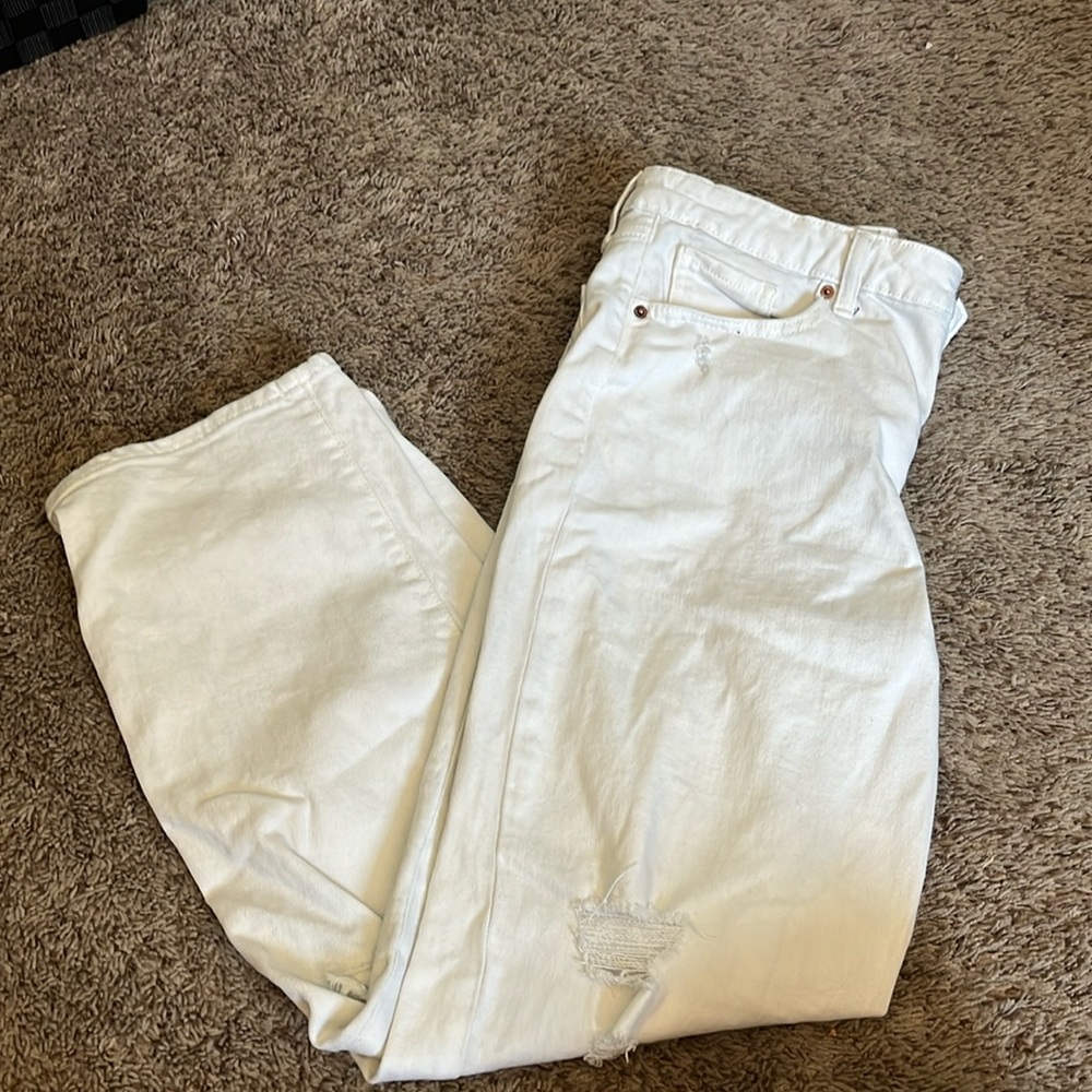 Old Navy OG Loose High Rise White Pants